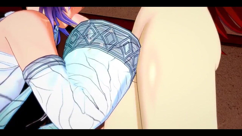 HentaiTubes: Démon zabiják Futanari - Shinobu X Nezuko Hardsex - japonská asijská Manga...