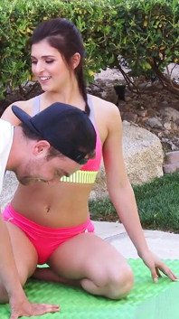 Naughty Yoga Teacher Prefers a Cock Salutation