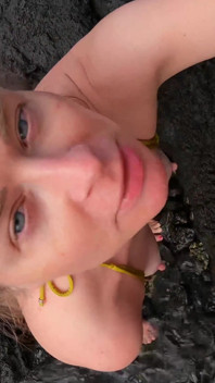 Rough Amateur Outdoor Blowjob and Facial