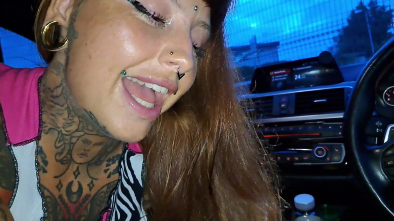 Yourfavecumslut: Riskanter BBC-blowjob im auto
