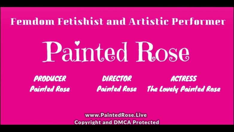 PaintedRose: Фут-бос поклонение ступням и послушание богини Rosie