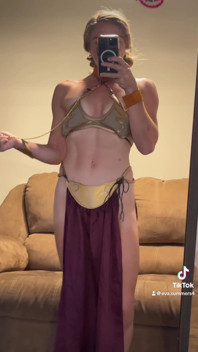 Shame on Me;) Eva Summers 2025 Tiktok Slave Princess Leia Cosplay