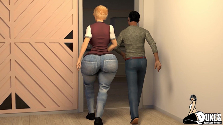Dukes Hardcore Honeys: MILF mit dickem hintern reitet harten schwarzen schwanz