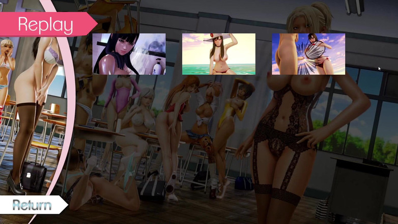 LewdArcade: 와이푸 아카데미 - Motoko Musashima 포르노 컬렉션 [18+] 누드 장면 포르노 게임 플레이