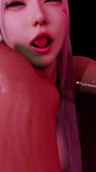 3D süßes asiatisches schätzchen hat hardcore-blowjob-sex mit bbc