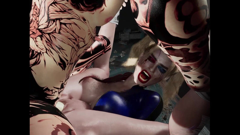 denisporco animation: Harley Quinn जोकर मैड सेक्स