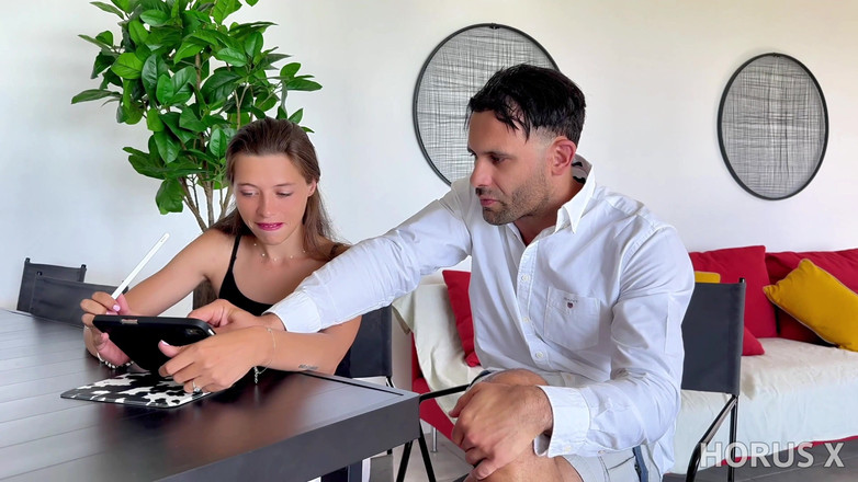 Horus X: Cute French Teen Fucks Her English Tutor
