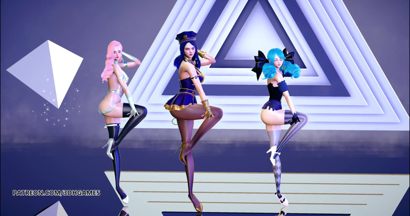 3D-Hentai Games: Gerucht Seraphine Gwen Gigalyn sexy striptease