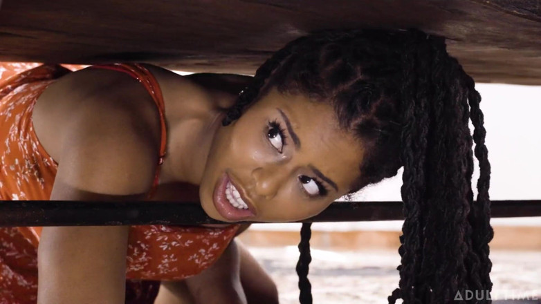 Adult Time: Adult Time - Sexy Kira Noir Gets Stuck Under Table on...