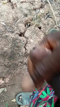 African Boy Masturbating Inside the Bush