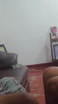Father in Law's Gigantic Dick Hangs Out Under His Sarom for Step Daughter