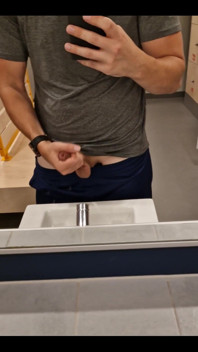 At the Gym Without Underwear Is Fun!