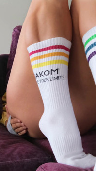 Close-up Tight Pussy Fisting Orgasms in Socks