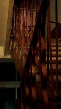 Red-haired Sissy Sonechka Was Almost Caught on the Staircase During Anal Self-pleasure