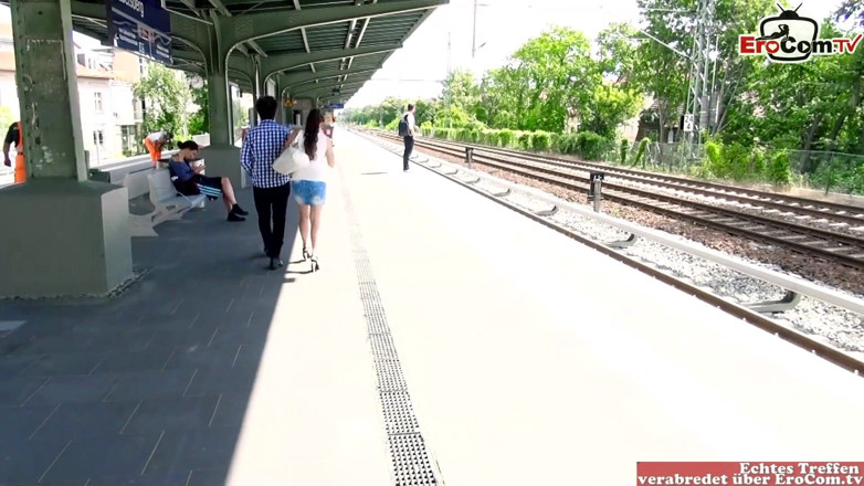EroCom: Busty German slut picked up for sex at train station