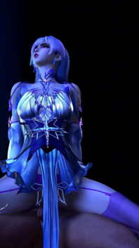 Model cosplay comel 3d yang memakai pakaian dalam panas dikongkek begitu keras
