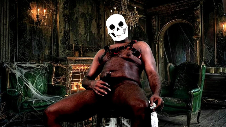 Blkbamaboi73: Gooning v strašivém zámečku - obrovský penis beefy jock připraven ke...