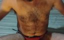 Hairy stink male: Redneck Smoking Tight Jeans