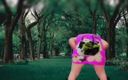 Ladyboy Kitty: Desnuda en el parque - bailarina caliente y linda ladyboy
