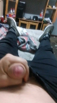 Hot Hunk Jack off in the Morning Moan & Cum