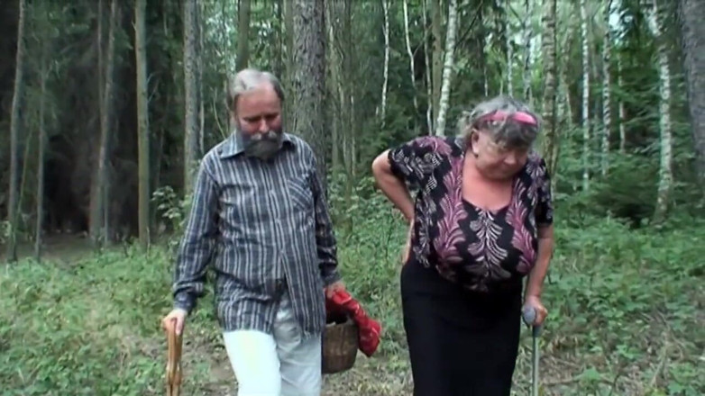 Old PIGS XXX: Young naughty teen spies an old couple fucking in the...