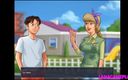 Lana Game plays: Summertime Saga #72 - Two Big Tits Mature MILFs in the House