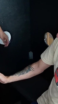 Wife Slut Sucks and Fucks Well-endowed Strangers in a Gloryhole.