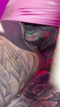 Solo Tattoo Girl Anal Masturbation - Self Assfuck