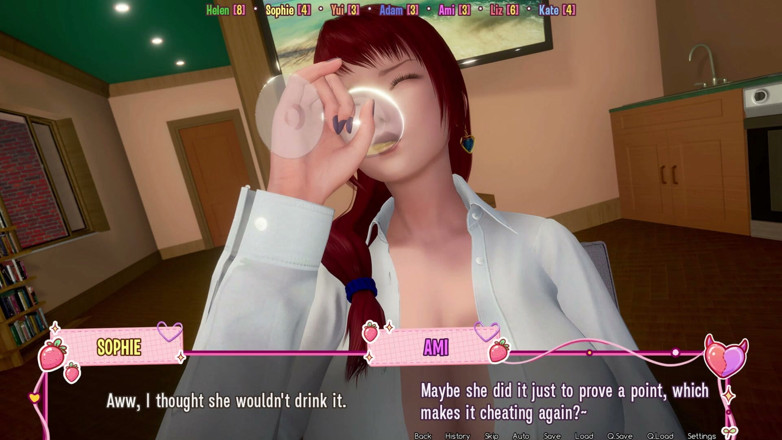 3D Cartoon Porn: Murmur 45 - Minum Permainan Bulat 2 Helen Dan Liz Kiss Dan Helen...