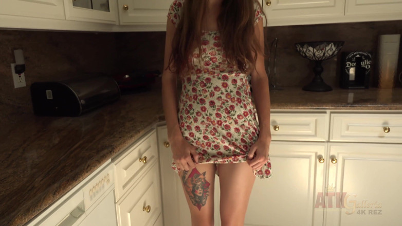 ATKIngdom Fans: Willow, uma jovem gostosa super gostosa vasculhando a cozinha