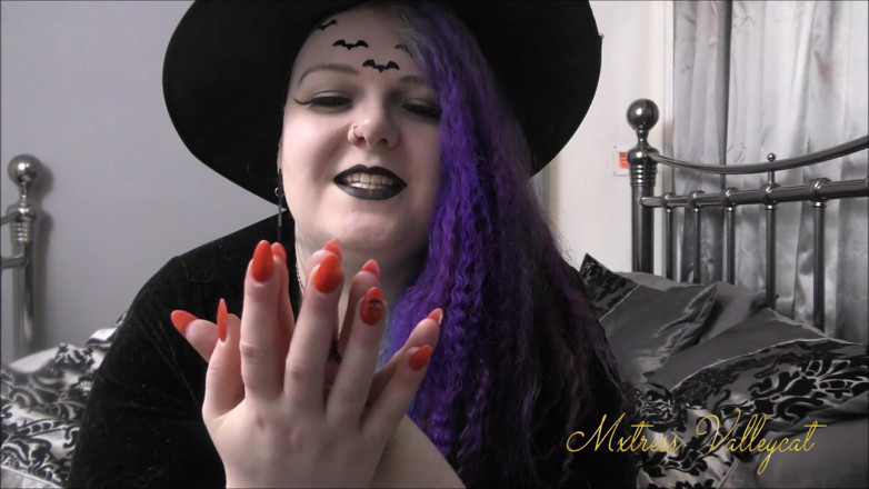 Mxtress Valleycat: Unghie di zucca di halloween