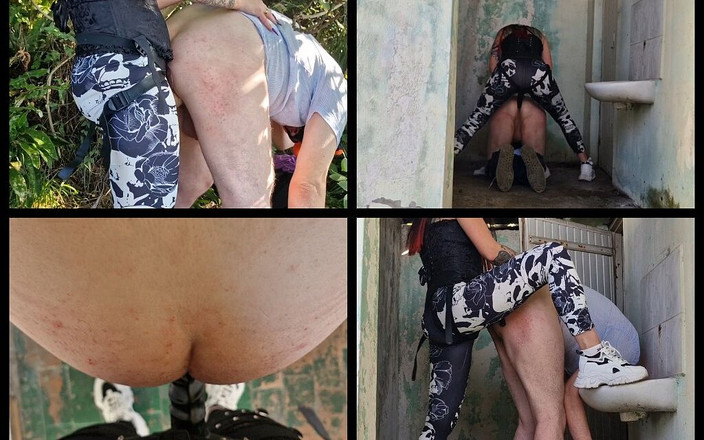 Dominatrix Nika: Tambatan di dalam belukar di alam semula jadi berhampiran kereta...