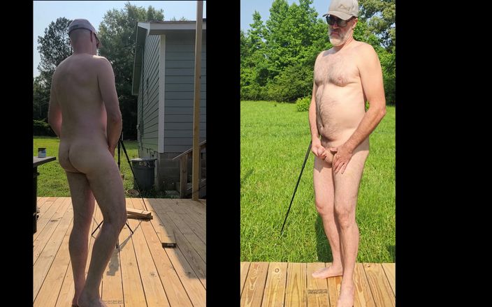 Jon Screcrow: Jon scarecrow nudo con una sega veloce al sole