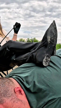 Lederstiefel Kontrollieren Dich