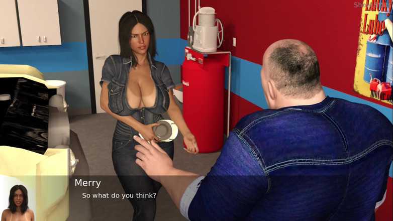 Porny Games: Projekt gorąca żona - nauka naprawiania samochodu (27)