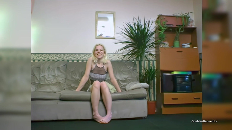 One Man Banned: Sarah Poses While Pregnant Clair Gets Her Pussy Shaved