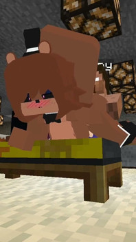Minecraft Fapcraft: Fazclaire'in gece kulübü baskısı frennie, freddie, götten ve amından sikişiyor