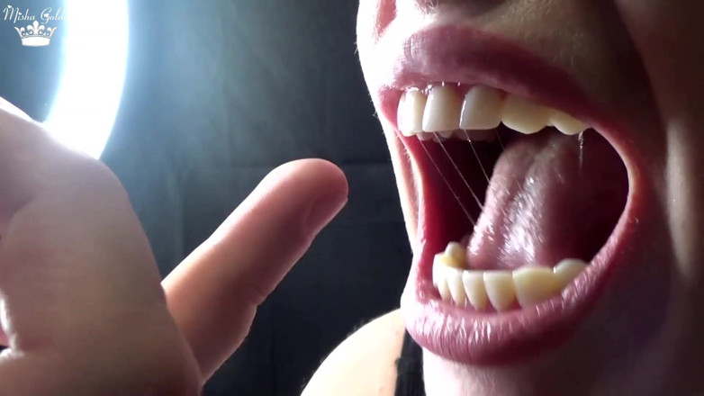 Goddess Misha Goldy: Hard Biting of Male Fingers and Arm Film 3 Mouth and...