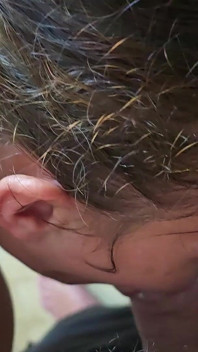 Sudut pandangan pertama awek mengongkek isteri saya dan menghisap zakar saya selepas creampie besar-besaran