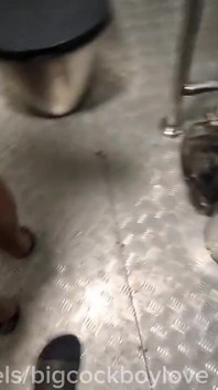 Sperm Hot Glory Hole Stranger Fucked an Athlete in the Ass, Sperm Fountains on the Toilet