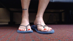 Abby Anna: Stare flipflopsy przesuwne obuwie