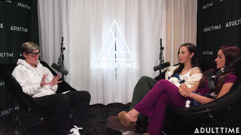Adult Time Podcast: Pornstars Podcast After Lesbian Hookup! | Vanna Bardot &amp; Melissa Stratton | the...