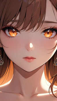 Ember Kiss: a Beautiful Young Woman Lit by a Tiny Flame