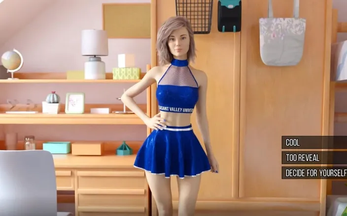 Miss Kitty 2K: University of Problems 49 - the Revealing Cheerleader Uniform by Misskitty2k