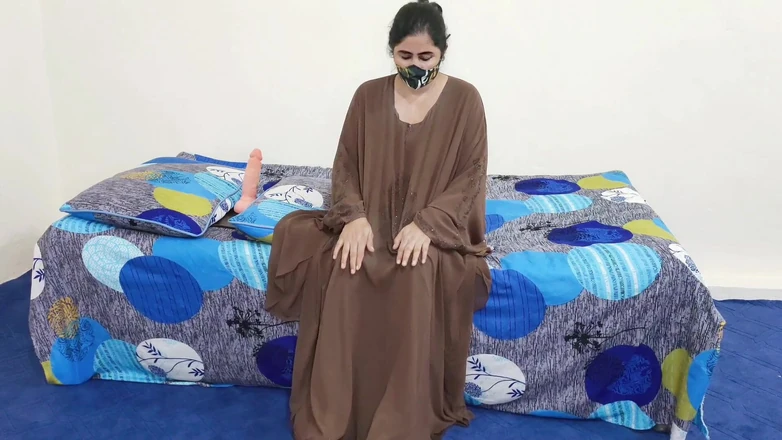 RajuIndianPorn: Moslima hete dame met dildo rijdend