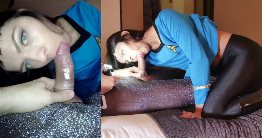 Nylon Xtreme: Sonya durganova dengan stoking nilon star trek
