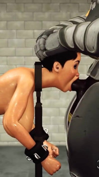 Sci-fi-gefängnis. Eine sexy vollbusige brünette wird von bbc hart gefickt