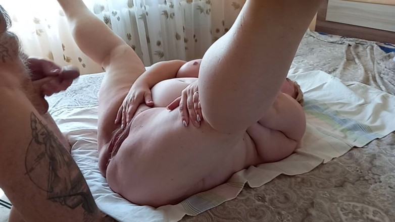Zona901: Cum on the swollen pussy of a fat woman