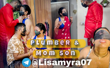 IndianMyra07: Step Son Caught Step Mom Fucking with Plumber, Part 1.