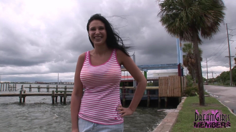 Dream Girls: Bella Bares Her Huge Tits and More Around Tampa